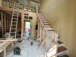 階段の施工 
................................