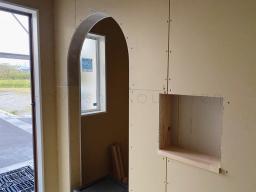 ニッチ・アール壁の施工 
...............𖠿𖤣𖤥𓈒𓂂𓂃𓈒𓐍