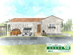 完成予定外観イメージ---- COPYRIGHT©2021 霧島市 TDホーム霧島（有）林工務店 ----