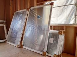 窓が搬入されました！断熱性能の高いオール樹脂窓です！---- COPYRIGHT©2022 霧島市 TDホーム霧島（有）林工務店 ----