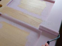 木製の室内ドアはお施主様のオーダーカラーでペイントを♩---- COPYRIGHT©2022 霧島市 TDホーム霧島（有）林工務店 ----