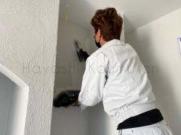 塗り壁 も行われました！有害物質を吸収・分解する「グラフェンストーン」という塗り壁材を使っています！---- COPYRIGHT©2022 霧島市 TDホーム霧島（有）林工務店 ----