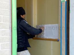 おもてなしの玄関ニッチには天然石の砂石モザイクタイルが貼られています！---- COPYRIGHT©2022 霧島市 TDホーム霧島（有）林工務店 ----