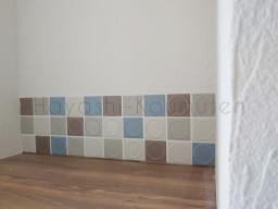 造作手洗いコーナーにはタンバリンタイルの施工が行われました！---- COPYRIGHT©2022 霧島市 TDホーム霧島（有）林工務店 ----