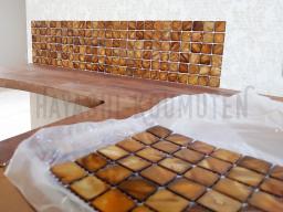 造作洗面にタイルの施工が行われました！---- COPYRIGHT©2021 霧島市 TDホーム霧島（有）林工務店 ----