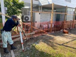 最初に「遣り方」と言う基礎を作る場所の位置出しを行なってから工事が開始されます！---- COPYRIGHT©2020 霧島市 TDホーム霧島（有）林工務店 ----