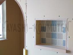 ニッチの中にタンバリンタイルを貼りました！めっちゃ可愛いです♡---- COPYRIGHT©2020 霧島市 TDホーム霧島（有）林工務店 ----