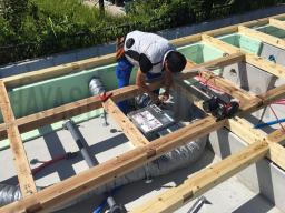 換気システムの設置が行なわれました！---- COPYRIGHT©2019 霧島市 TDホーム霧島（有）林工務店 ----