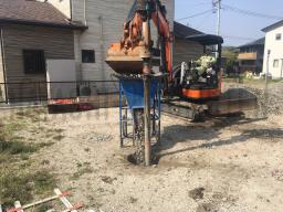 地盤改良が必要という結果でしたのでさっそく地盤改良工事を行ないました！---- COPYRIGHT©2019 霧島市 TDホーム霧島（有）林工務店 ----