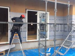 遮熱シートの施工が進められました！このシートで家全体を包みこみ、断熱性を高めています！---- COPYRIGHT©2019 霧島市 TDホーム霧島（有）林工務店 ----