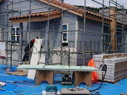 遮熱シートを貼った所にサイディングを取り付けていきます！---- COPYRIGHT©2019 霧島市 TDホーム霧島（有）林工務店 ----