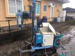 工事開始前に、まずは地盤調査が行なわれました！---- COPYRIGHT©2018 霧島市 TDホーム霧島（有）林工務店 ----