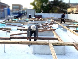 大工工事開始！
土台敷き込み
𓈒𓐍𓂃𓈒𓂂𖤣𖤥𖠿................
 