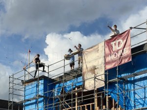 上棟餅まき
................................
 